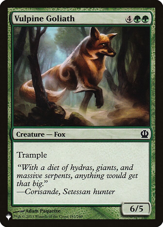 Vulpine Goliath [The List] | L.A. Mood Comics and Games