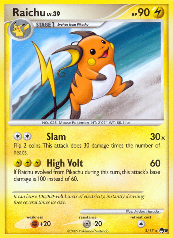 Raichu (3/17) [POP Series 9] | L.A. Mood Comics and Games