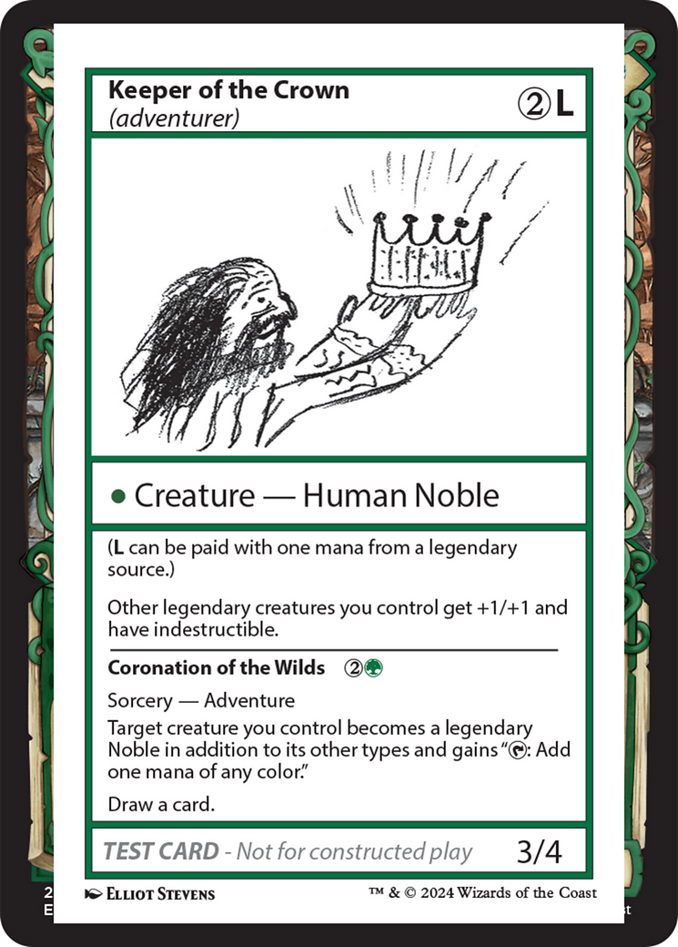 Keeper of the Crown (adventurer) [Mystery Booster 2 Playtest Cards] | L.A. Mood Comics and Games
