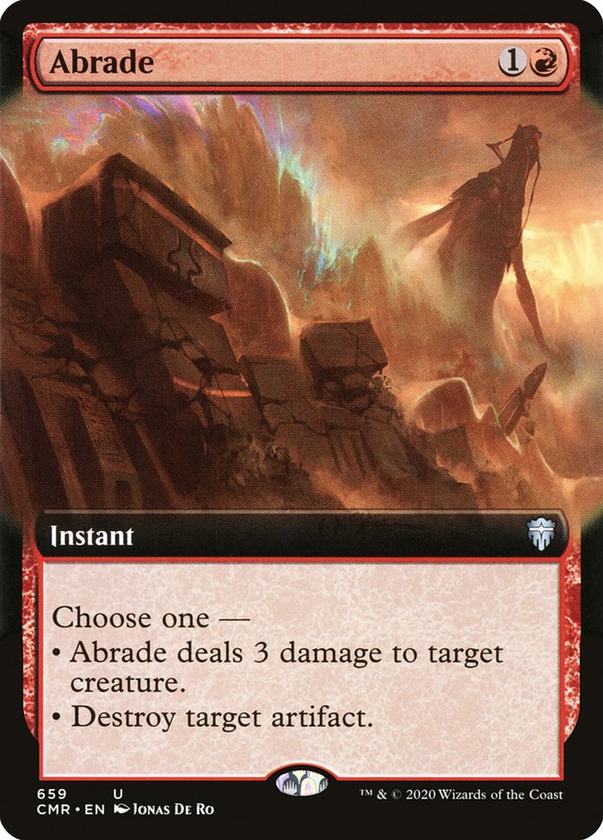 Abrade (Extended Art) [Commander Legends] | L.A. Mood Comics and Games