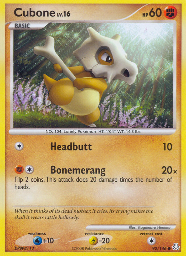 Cubone (90/146) [Diamond & Pearl: Legends Awakened] | L.A. Mood Comics and Games