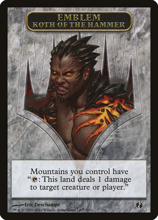 Koth of the Hammer Emblem [Duel Decks: Venser vs. Koth Tokens] | L.A. Mood Comics and Games