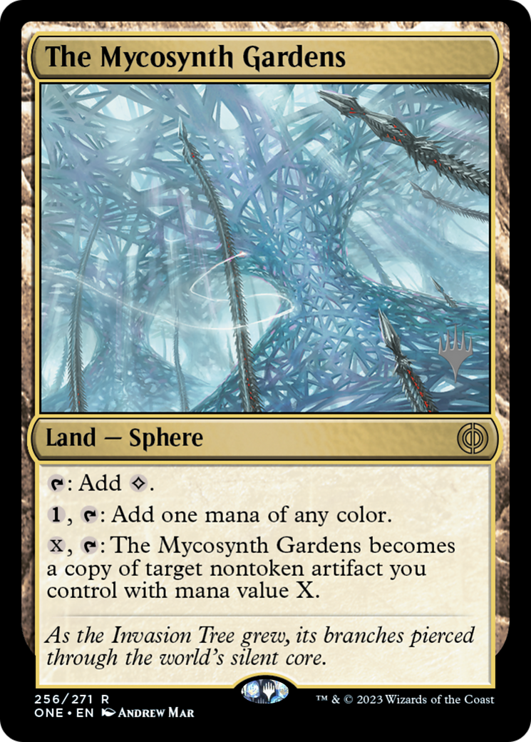 The Mycosynth Gardens (Promo Pack) [Phyrexia: All Will Be One Promos] | L.A. Mood Comics and Games