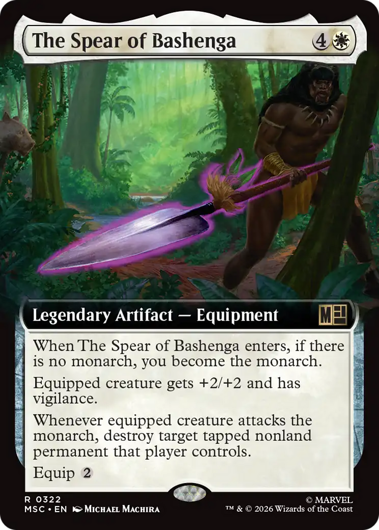 The Spear of Bashenga (Extended Art) [Marvel Super Heroes Commander] | L.A. Mood Comics and Games