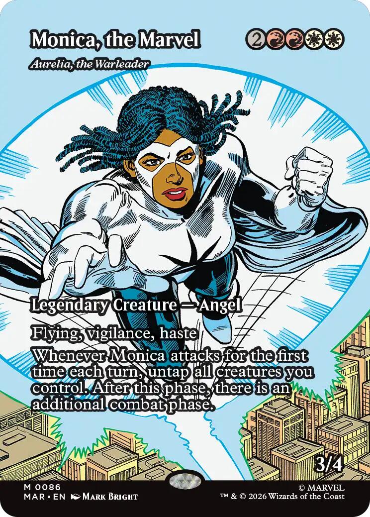 Monica, the Marvel - Aurelia, the Warleader (Borderless) [Marvel Universe: Eternal-Legal] | L.A. Mood Comics and Games