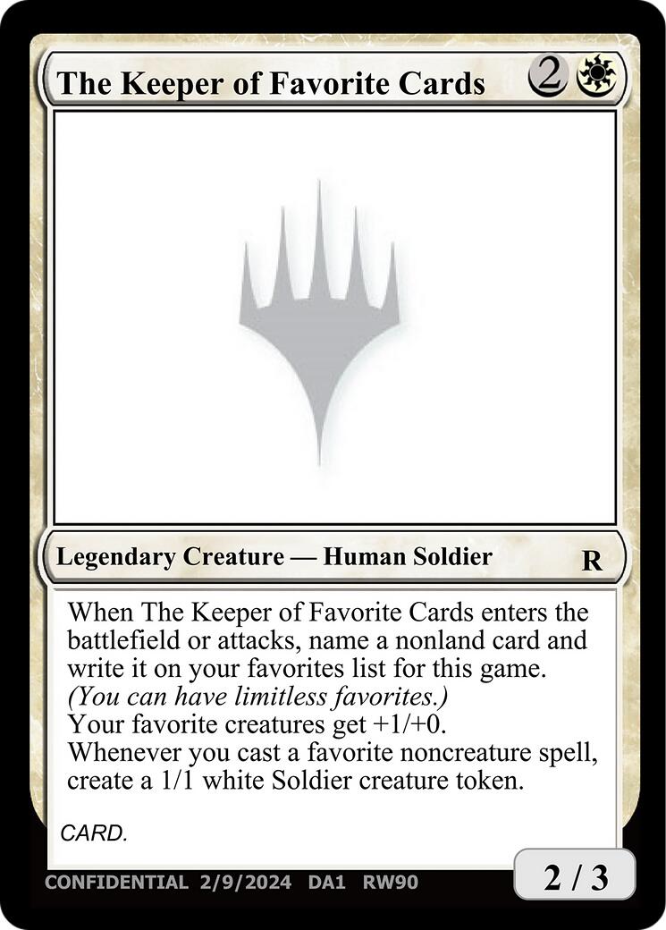 The Keeper of Favorite Cards (2/9/2024) [Unknown Event] | L.A. Mood Comics and Games