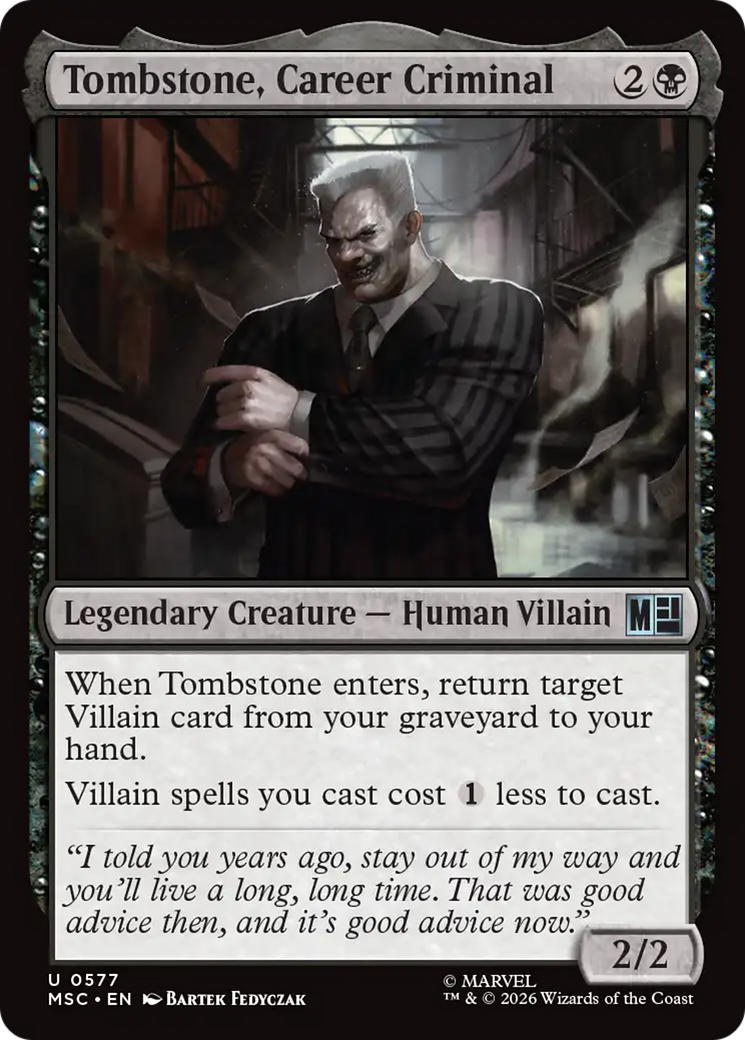Tombstone, Career Criminal [Marvel Super Heroes Commander] | L.A. Mood Comics and Games