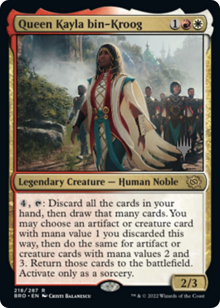 Queen Kayla bin-Kroog (Promo Pack) [The Brothers' War Promos] | L.A. Mood Comics and Games