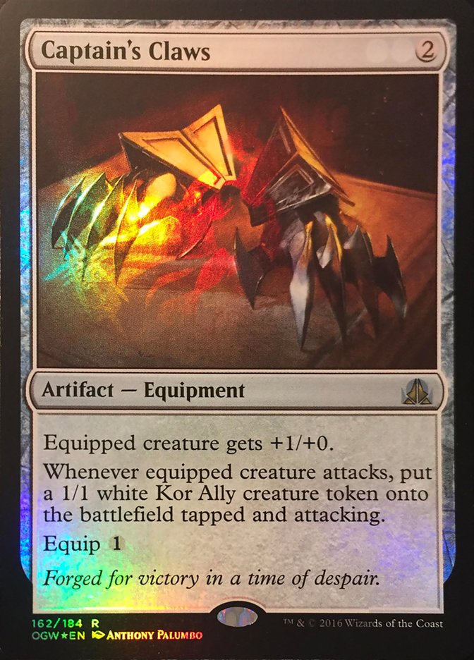 Captain's Claws (Standard Showdown Misprint) [Oath of the Gatewatch Promos] | L.A. Mood Comics and Games