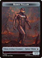 Villain // Robot Villain Double-Sided Token (025//026) (Surge Foil) [Marvel Super Heroes Tokens] | L.A. Mood Comics and Games