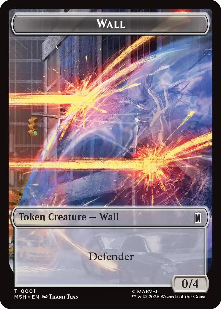 Wall // Alien Double-Sided Token [Marvel Super Heroes Tokens] | L.A. Mood Comics and Games