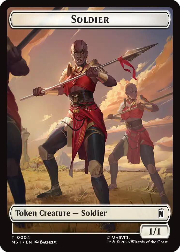 Soldier // Clue Double-Sided Token [Marvel Super Heroes Tokens] | L.A. Mood Comics and Games