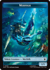Merfolk // Doombot Double-Sided Token [Marvel Super Heroes Tokens] | L.A. Mood Comics and Games