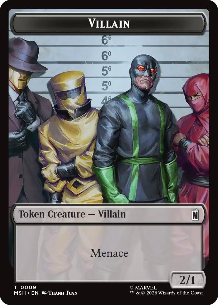 Villain // Treasure Double-Sided Token [Marvel Super Heroes Tokens] | L.A. Mood Comics and Games