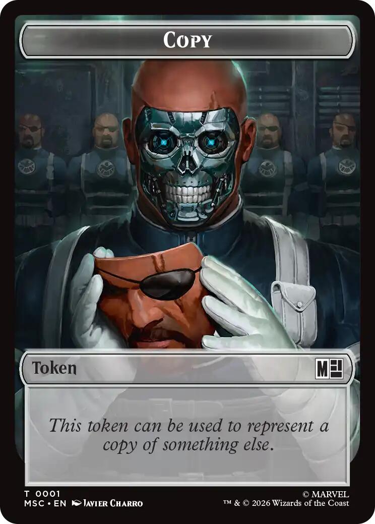 Copy // Rogue Double-Sided Token [Marvel Super Heroes Commander Tokens] | L.A. Mood Comics and Games