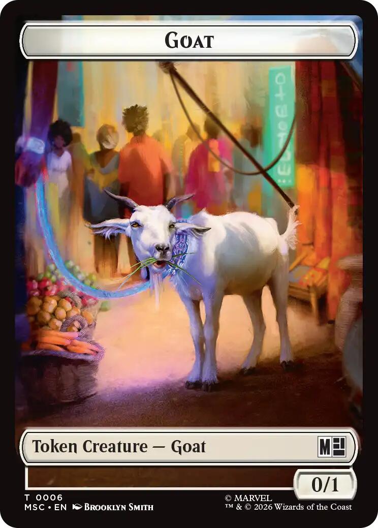 Goat // Construct Double-Sided Token [Marvel Super Heroes Commander Tokens] | L.A. Mood Comics and Games