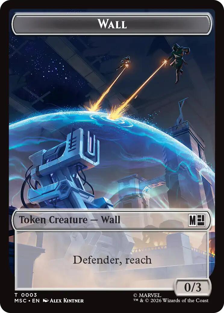Wall // Council of Reeds Double-Sided Token [Marvel Super Heroes Commander Tokens] | L.A. Mood Comics and Games