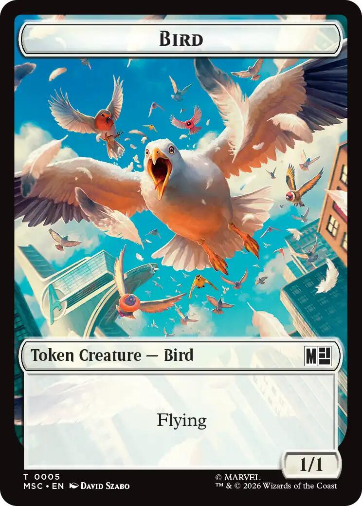 Bird // Rhino Double-Sided Token [Marvel Super Heroes Commander Tokens] | L.A. Mood Comics and Games