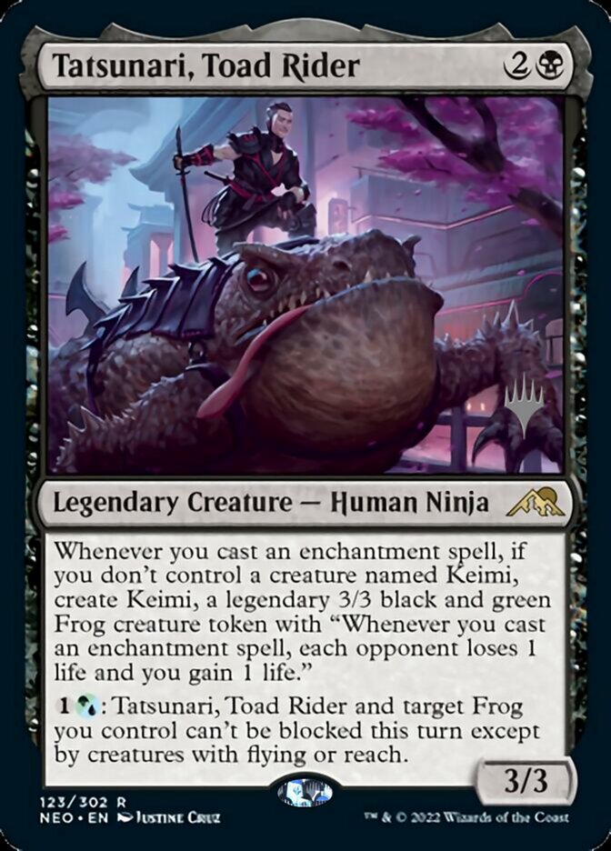 Tatsunari, Toad Rider (Promo Pack) [Kamigawa: Neon Dynasty Promos] | L.A. Mood Comics and Games