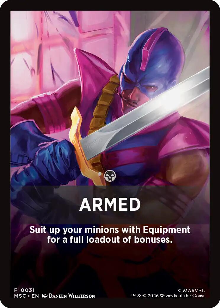 Armed Theme Card [Marvel Super Heroes Commander] | L.A. Mood Comics and Games