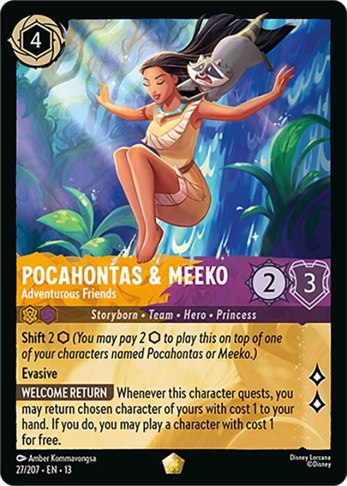 Pocahontas & Meeko - Adventurous Friends (27/204) [Attack of the Vine!] | L.A. Mood Comics and Games