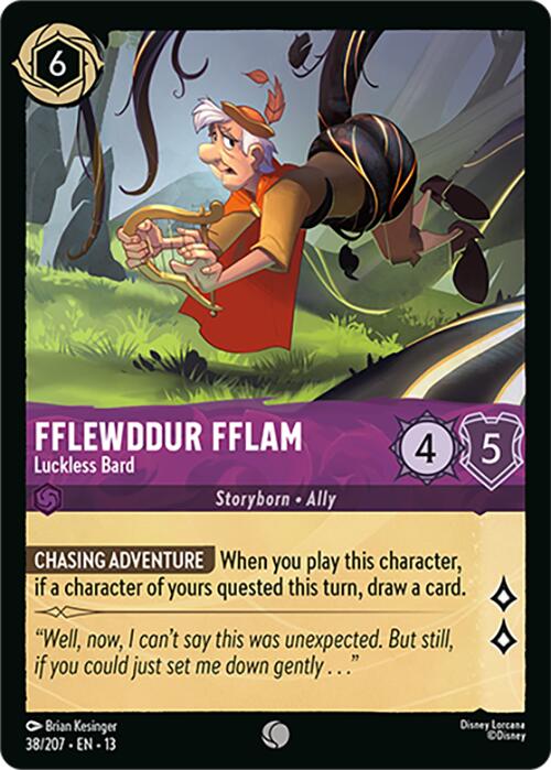 Fflewddur Fflam - Luckless Bard (38/204) [Attack of the Vine!] | L.A. Mood Comics and Games