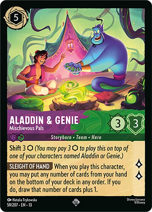 Aladdin & Genie - Mischievous Pals (59/204) [Attack of the Vine!] | L.A. Mood Comics and Games