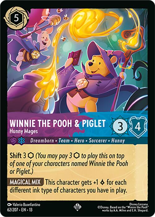 Winnie the Pooh & Piglet - Hunny Mages (62/204) [Attack of the Vine!] | L.A. Mood Comics and Games