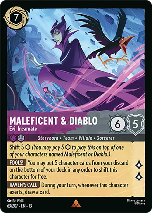 Maleficent & Diablo - Evil Incarnate (63/204) [Attack of the Vine!] | L.A. Mood Comics and Games