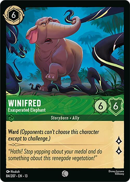 Winifred - Exasperated Elephant (84/204) [Attack of the Vine!] | L.A. Mood Comics and Games