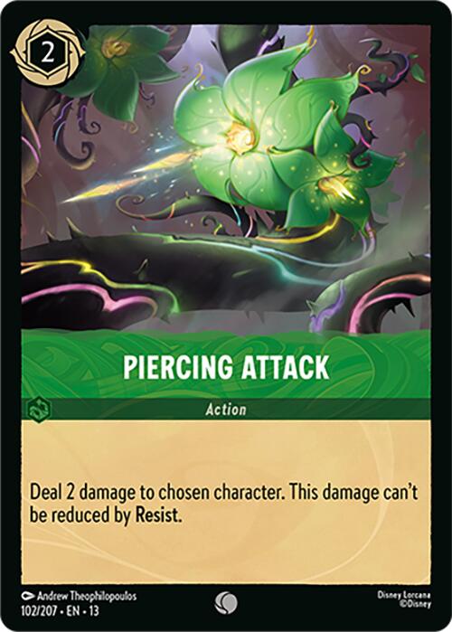 Piercing Attack (102/204) [Attack of the Vine!] | L.A. Mood Comics and Games