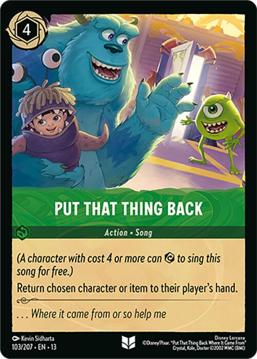 Put That Thing Back (103/204) [Attack of the Vine!] | L.A. Mood Comics and Games