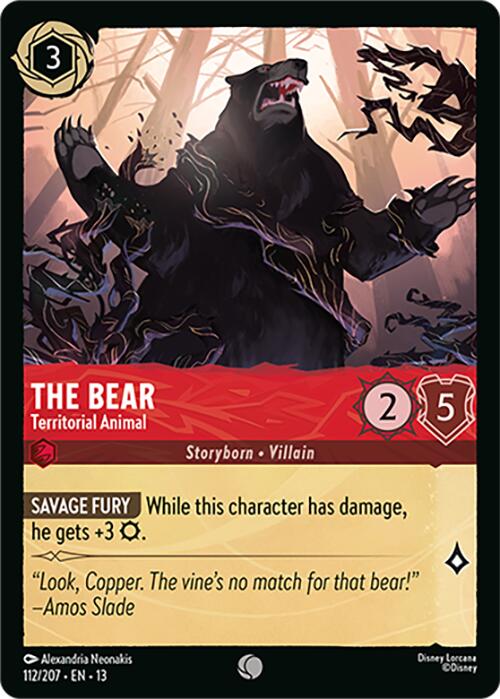 The Bear - Territorial Animal (112/204) [Attack of the Vine!] | L.A. Mood Comics and Games