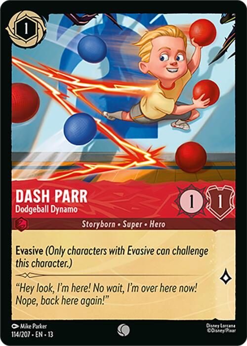 Dash Parr - Dodgeball Dynamo (114/204) [Attack of the Vine!] | L.A. Mood Comics and Games