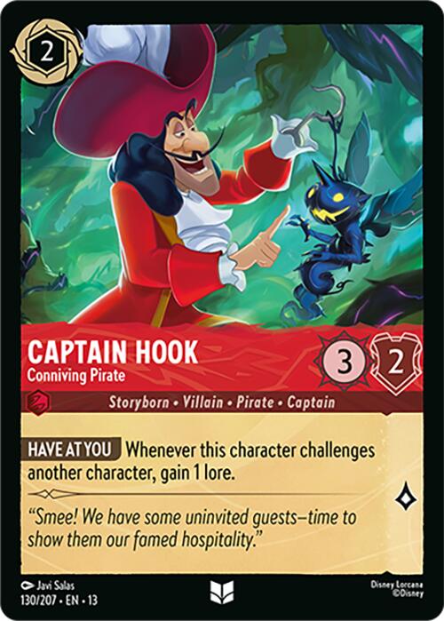 Captain Hook - Conniving Pirate (130/204) [Attack of the Vine!] | L.A. Mood Comics and Games