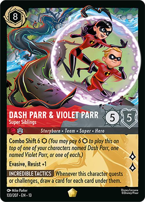 Dash Parr & Violet Parr - Super Siblings (133/204) [Attack of the Vine!] | L.A. Mood Comics and Games