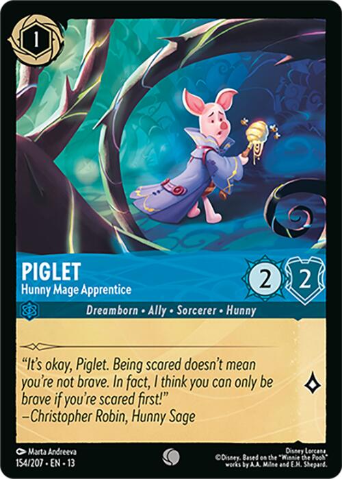 Piglet - Hunny Mage Apprentice (154/204) [Attack of the Vine!] | L.A. Mood Comics and Games