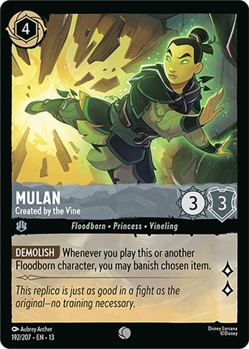 Mulan - Created by the Vine (192/204) [Attack of the Vine!] | L.A. Mood Comics and Games