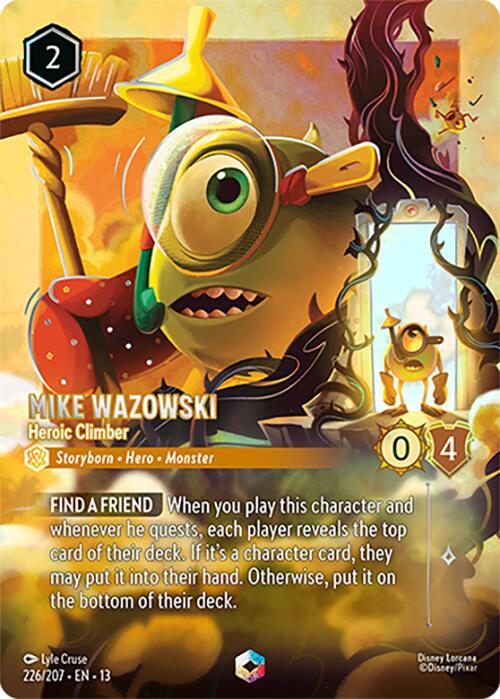Mike Wazowski - Heroic Climber (Enchanted) (226/204) [Attack of the Vine!] | L.A. Mood Comics and Games