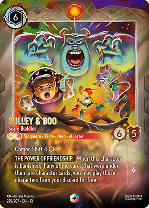 Sulley & Boo - Scare Buddies (Enchanted) (229/204) [Attack of the Vine!] | L.A. Mood Comics and Games