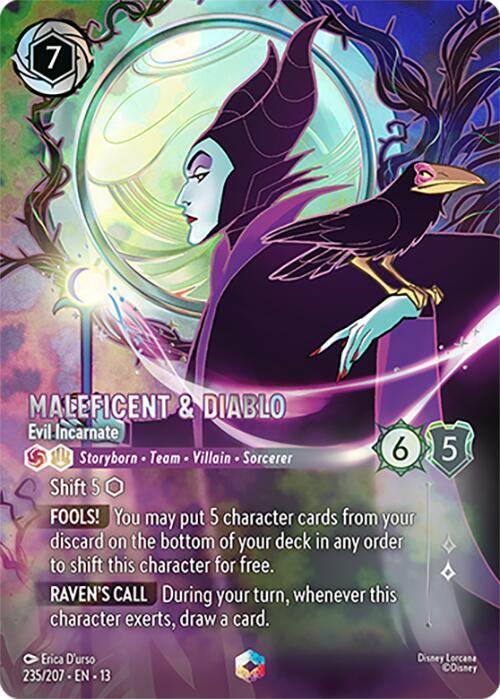 Maleficent & Diablo - Evil Incarnate (Enchanted) (235/204) [Attack of the Vine!] | L.A. Mood Comics and Games