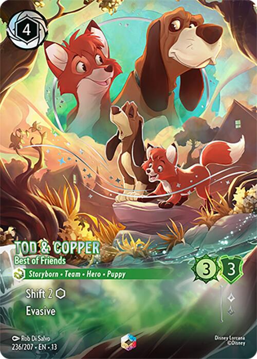 Tod & Copper - Best of Friends (Enchanted) (236/204) [Attack of the Vine!] | L.A. Mood Comics and Games