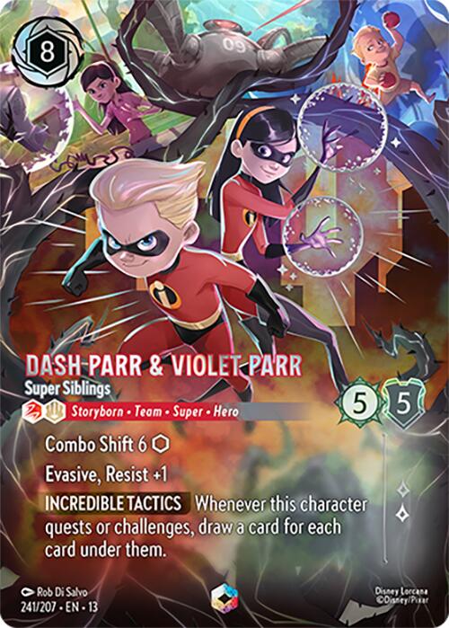 Dash Parr & Violet Parr - Super Siblings (Enchanted) (241/204) [Attack of the Vine!] | L.A. Mood Comics and Games