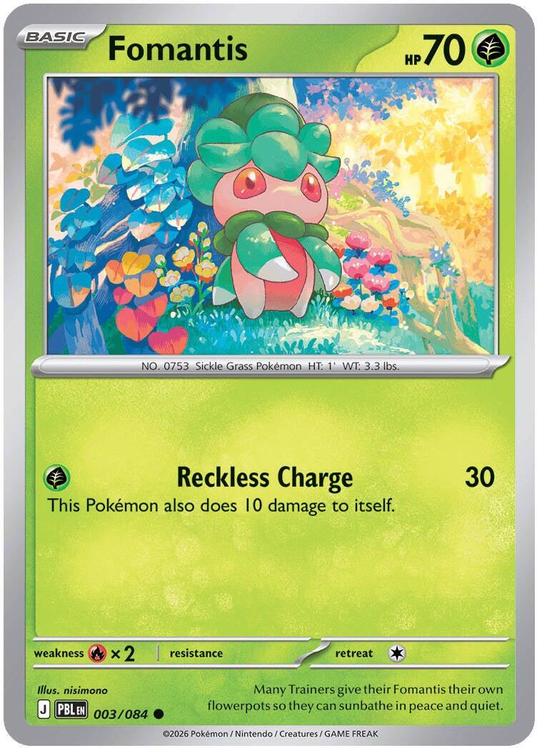 Fomantis (003/084) [Mega Evolution: Pitch Black] | L.A. Mood Comics and Games