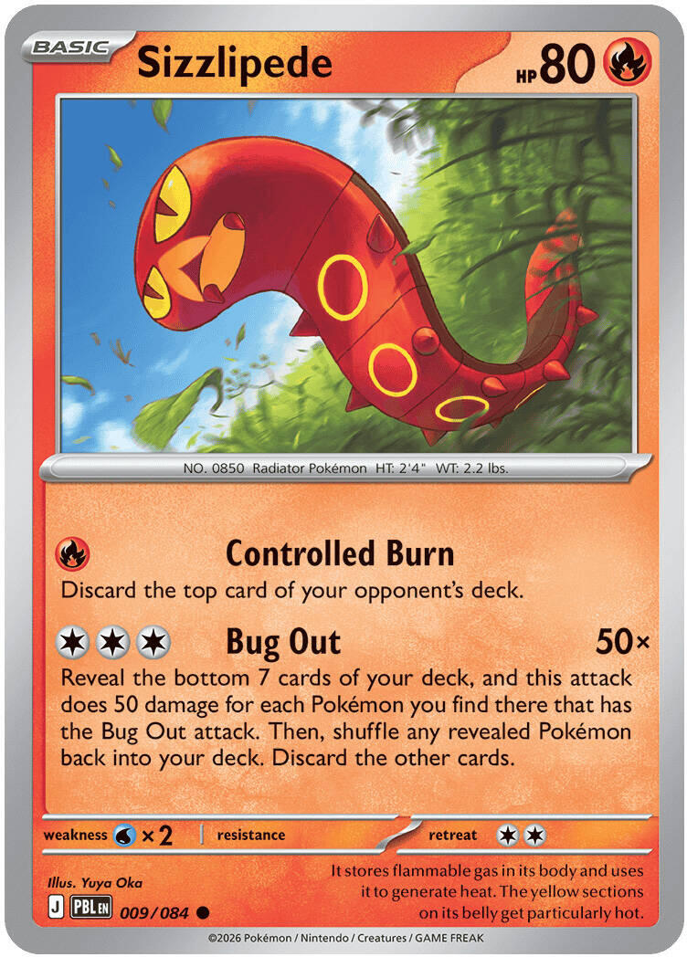 Sizzlipede (009/084) [Mega Evolution: Pitch Black] | L.A. Mood Comics and Games