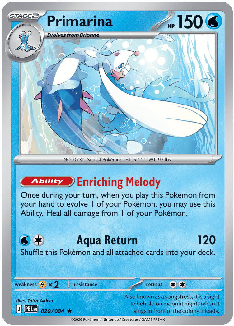 Primarina (020/084) [Mega Evolution: Pitch Black] | L.A. Mood Comics and Games