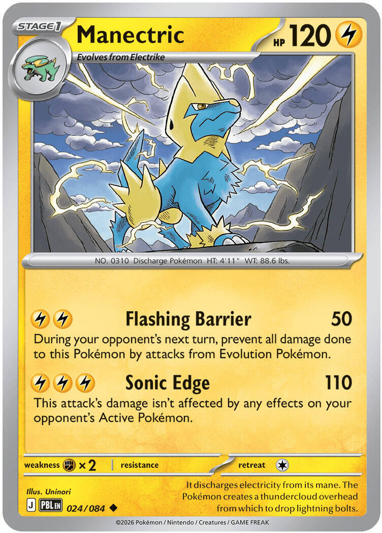 Manectric (024/084) [Mega Evolution: Pitch Black] | L.A. Mood Comics and Games