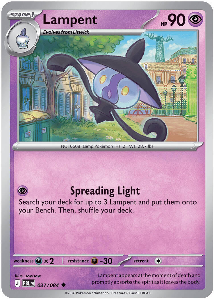 Lampent (037/084) [Mega Evolution: Pitch Black] | L.A. Mood Comics and Games