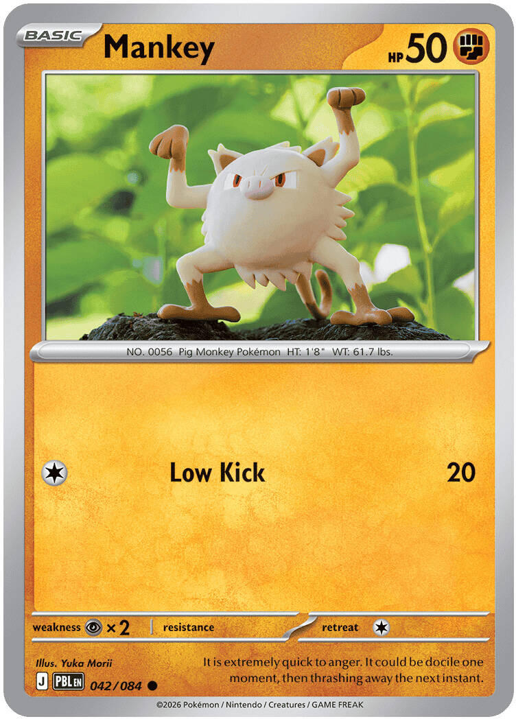 Mankey (042/084) [Mega Evolution: Pitch Black] | L.A. Mood Comics and Games