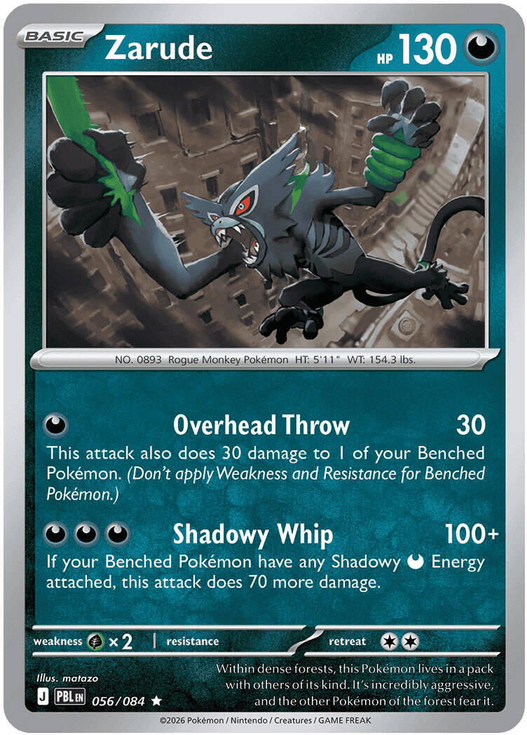 Zarude (056/084) [Mega Evolution: Pitch Black] | L.A. Mood Comics and Games